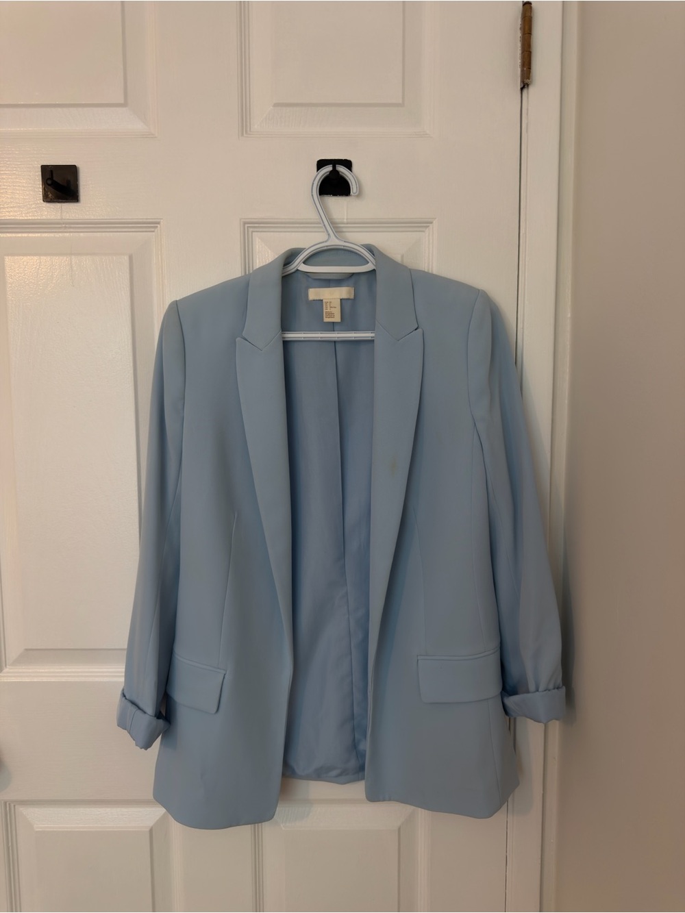 H&M Light Blue Women's Open Blazer Jacket